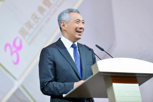 Public Speaking Photography of Singapore Prime minister Lee Hsien Loong